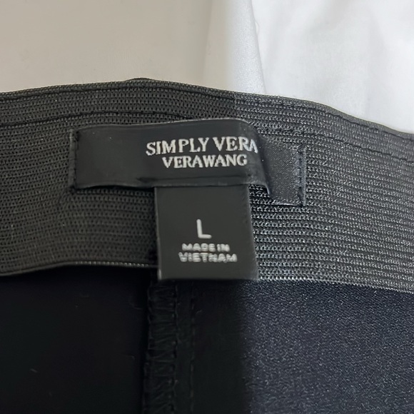 Simply Vera Wang front slit stretch ankle pants size L - Picture 6 of 16